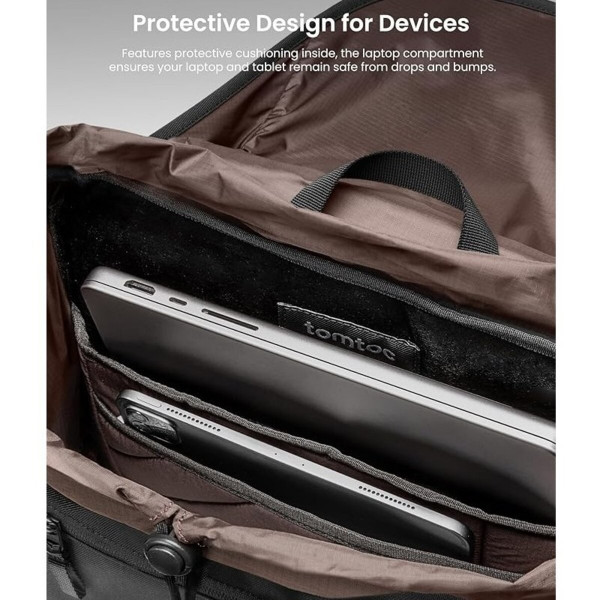 Рюкзак Tomtoc VintPack-TA1 22L Laptop Backpack Dark 15.6 Inch/22L (TA1M1D2)