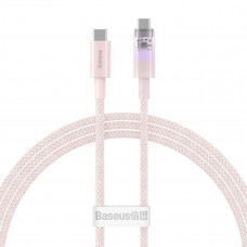 Кабель Baseus Explorer Series Fast Charging Cable with Smart Temperature Control Type-C to Type-C 100W 1m Baby Pink
