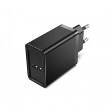 Мережевий зарядний пристрій Vention 1-port USB Wall Charger(12W) EU-Plug Black (FAAB0-EU)