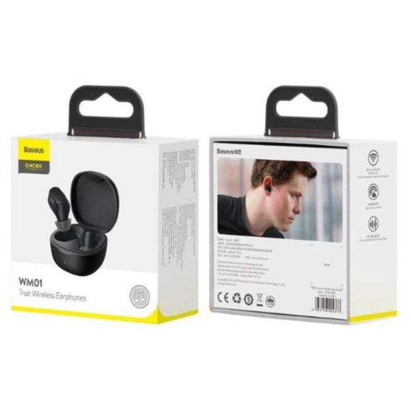 Бездротові навушники Baseus Bowie WM01 True Wireless Earphones Black
