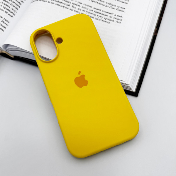 Чохол для смартфона Silicone Full Case AA Open Cam for Apple iPhone 16 33,Canary Yellow