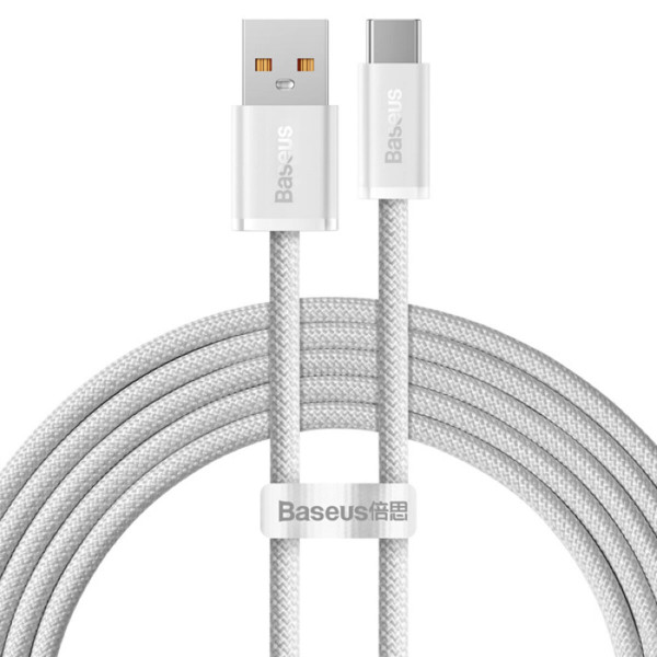 Кабель Baseus Dynamic Series Fast Charging Data Cable USB to Type-C 100W 2m White