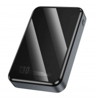 Зовнішній акумулятор HOCO Q30A Fast charge 130W power bank(20000mAh) Metal Gray