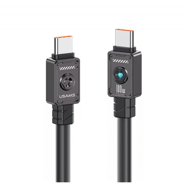 Кабель Usams US-SJ684 Type-C TO Type-C 100W 1.2m black