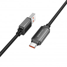 Кабель BOROFONE BU53 5A Meteor fast charging data cable Type-C Black