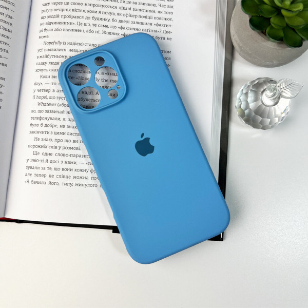Чохол для смартфона Silicone Full Case AA Camera Protect for Apple iPhone 16 Pro Max 49,Cornflower