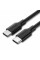 Кабель UGREEN US286 USB 2.0 Type C to Type C Cable Nickel Plating 1.5m (Black) (UGR-50998)