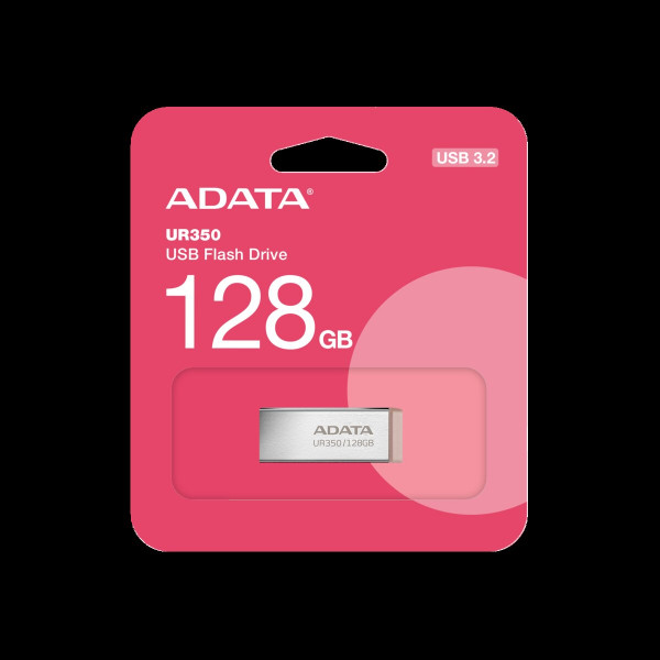 Флеш-накопичувач ADATA USB 3.2 UR 350 128Gb Silver/Beige