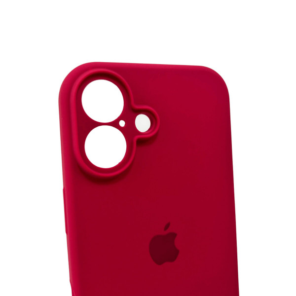 Чохол для смартфона Silicone Full Case AA Camera Protect for Apple iPhone 16 35,Maroon