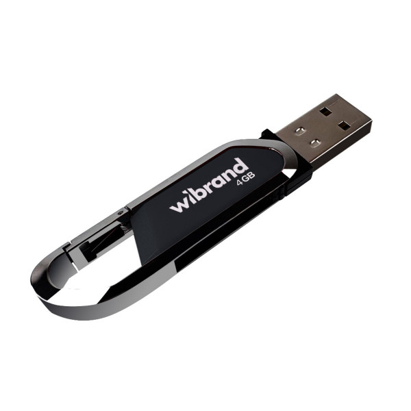 Флеш-накопичувач Wibrand USB 2.0 Aligator 4Gb Grey