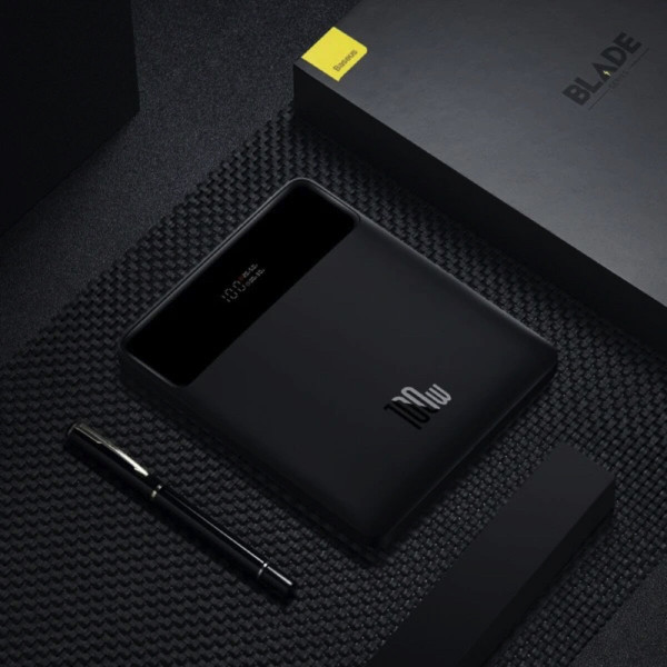 Зовнішній акумулятор Baseus Blade High Power Digital Display Quick Charge Power Bank 20000mAh 100W Black