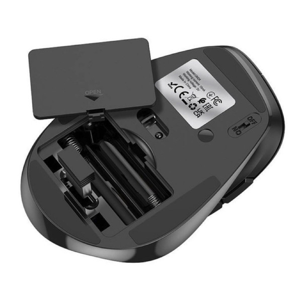Маніпулятор миша HOCO GM24 Mystic six-button dual-mode business wireless mouse Black