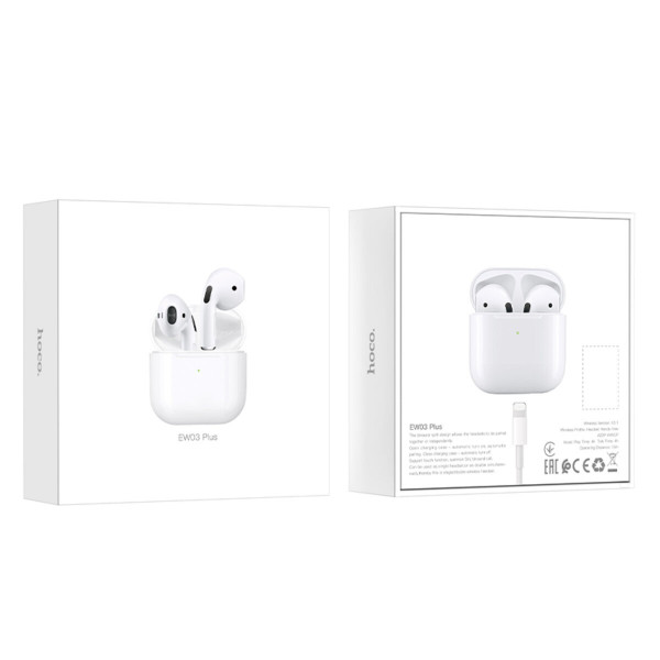 Бездротові навушники HOCO EW03 Plus True wireless BT headset White