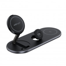 Бездротовий мультизарядний пристрій ACEFAST E19 Qi2 desktop 3-in-1 wireless charging holder Black