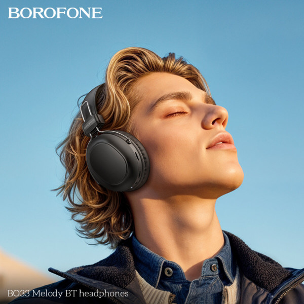 Бездротові навушники BOROFONE BO33 Melody BT headphones Black