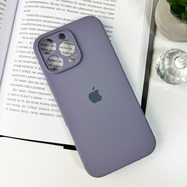 Чохол для смартфона Silicone Full Case AA Camera Protect for Apple iPhone 16 Pro Max 28,Lavender Grey