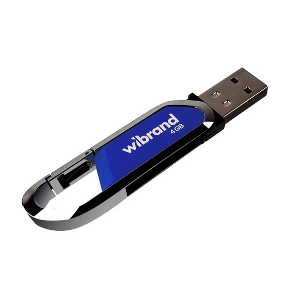 Флеш-накопичувач Wibrand USB 2.0 Aligator 4Gb Blue
