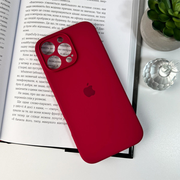 Чохол для смартфона Silicone Full Case AA Camera Protect for Apple iPhone 16 Pro Max 35,Maroon