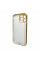 Чохол для смартфона AG Glass Sapphire Frame MagSafe Logo for Apple iPhone 15 Pro Gold