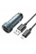 Автомобільний зарядний пристрій HOCO Z49 Level dual port car charger set(Micro) Metal Gray