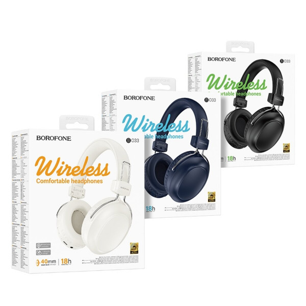 Бездротові навушники BOROFONE BO33 Melody BT headphones Black