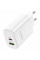 Мережевий зарядний пристрій BOROFONE BN10 Sunlight PD65W dual port(1A1C) charger White