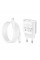 Мережевий зарядний пристрій HOCO C109A(PD20W) Fighter single port PD20W charger set(C to iP) White