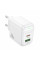 Мережевий зарядний пристрій BOROFONE BAS44A Potential PD20W+QC3.0 charger(EU) White