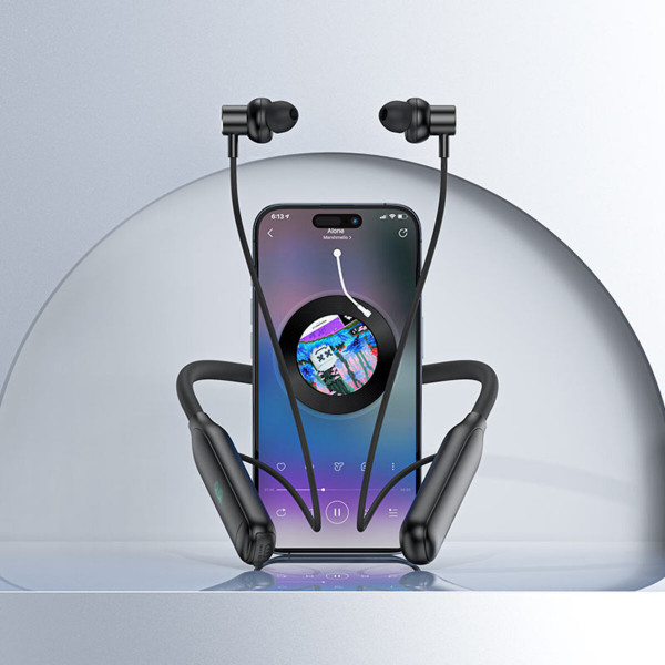 Бездротові навушники ACEFAST N4 neck hanging wireless earphones Black