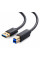 Кабель UGREEN US210 USB 3.0 AM to BM Print Cable 2m (Black）(UGR-10372)
