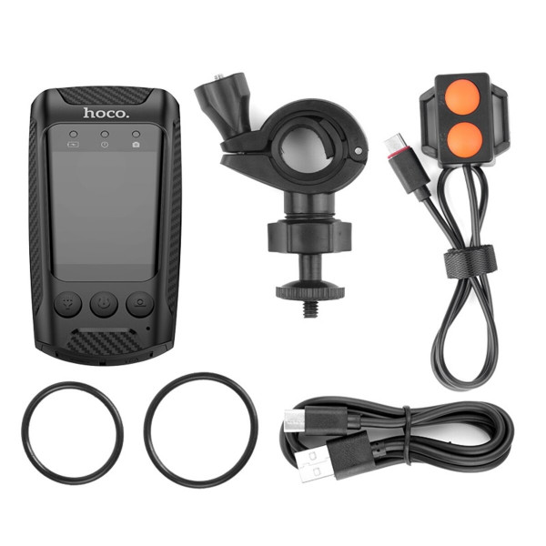 Відеореєстратор HOCO DV104 4K Riding recorder Black