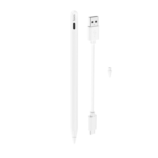 Стилус HOCO GM112 Intelligent anti-lost active capacitive pen with digital display pad dedicated White