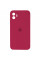 Чохол для смартфона Silicone Full Case AA Camera Protect for Apple iPhone 12 35,Maroon