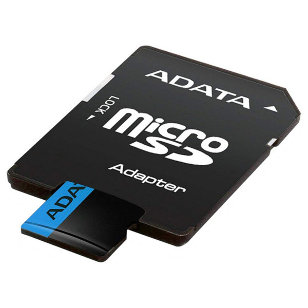 Карта пам'яті microSDXC (UHS-1) A-DATA Premier 64Gb Class 10 A1 (R-100Mb/s)  (adapter SD)
