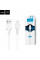 Кабель HOCO X20 USB to Type-C 3A, 1m, PVC, TPE connectors, White