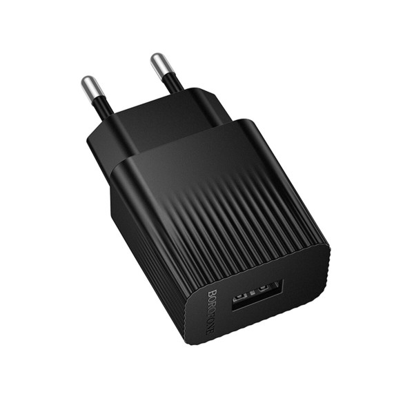 Мережевий зарядний пристрій BOROFONE BAS71A Source single-port charger Black