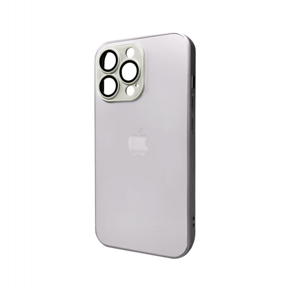 Чохол для смартфона AG Glass Matt Frame Color Logo for Apple iPhone 13 Pro Titanium Grey