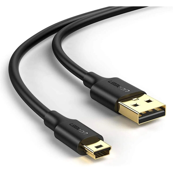 Кабель UGREEN USB 2.0 A Male to Mini 5 Pin Male Cable 0.5m (Black)