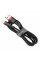 Кабель Baseus Cafule Cable USB For Lightning 2.4A 0.5m Red+Black