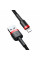 Кабель Baseus Cafule Cable USB For Lightning 2.4A 0.5m Red+Black