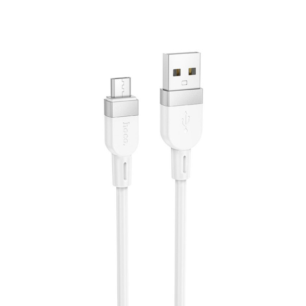 Кабель HOCO X109 Energy silicone charging data cable Micro(L=1M) White