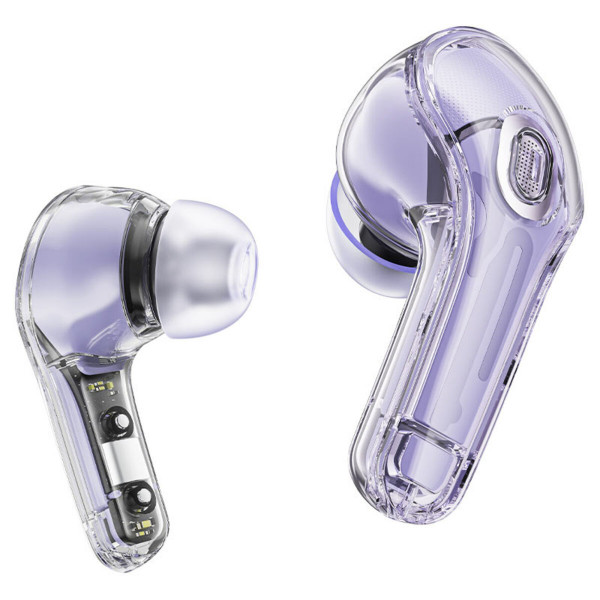 Бездротові навушники ACEFAST T8 Crystal color (2) bluetooth earbuds Alfalfa Purple