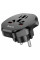 Мережевий зарядний пристрій HOCO AC6 Unimpeded universal conversion plug Black