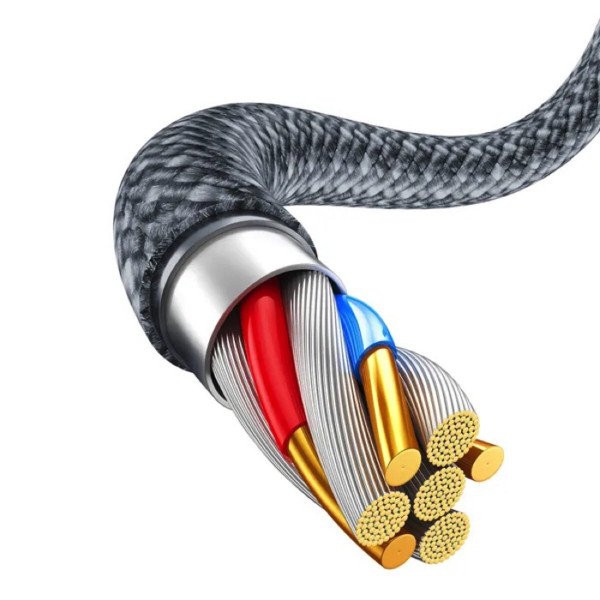 Кабель Baseus Dynamic Series Fast Charging Data Cable USB to iP 2.4A 2m Slate Gray