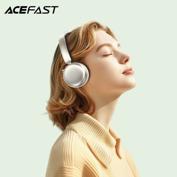 Бездротові навушники ACEFAST H8 active noise cancelling wireless headset Silver