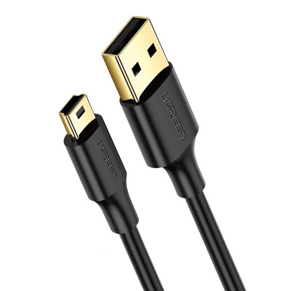 Кабель UGREEN USB 2.0 A Male to Mini 5 Pin Male Cable 0.5m (Black)