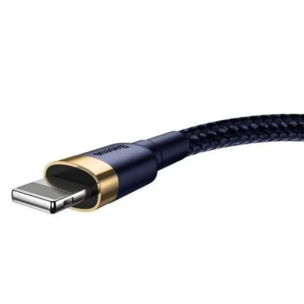 Кабель Baseus cafule Cable USB For iP 2.4A 1m Gold+Blue