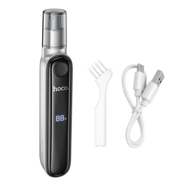 Тример для носа HOCO HP33 electric nose hair trimmer with display Metal gray