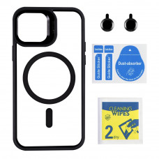 Чохол TPU+PC+Metal Stand Case with MagSafe and Camera Lenses для iPhone 13