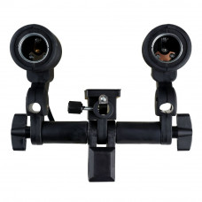 Держатель SHL-002 2-х ламп с патронами E27 и отверстием для фото-зонта